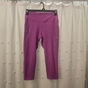 Gap Fit Ladies Capri Leggings Size Large Pink